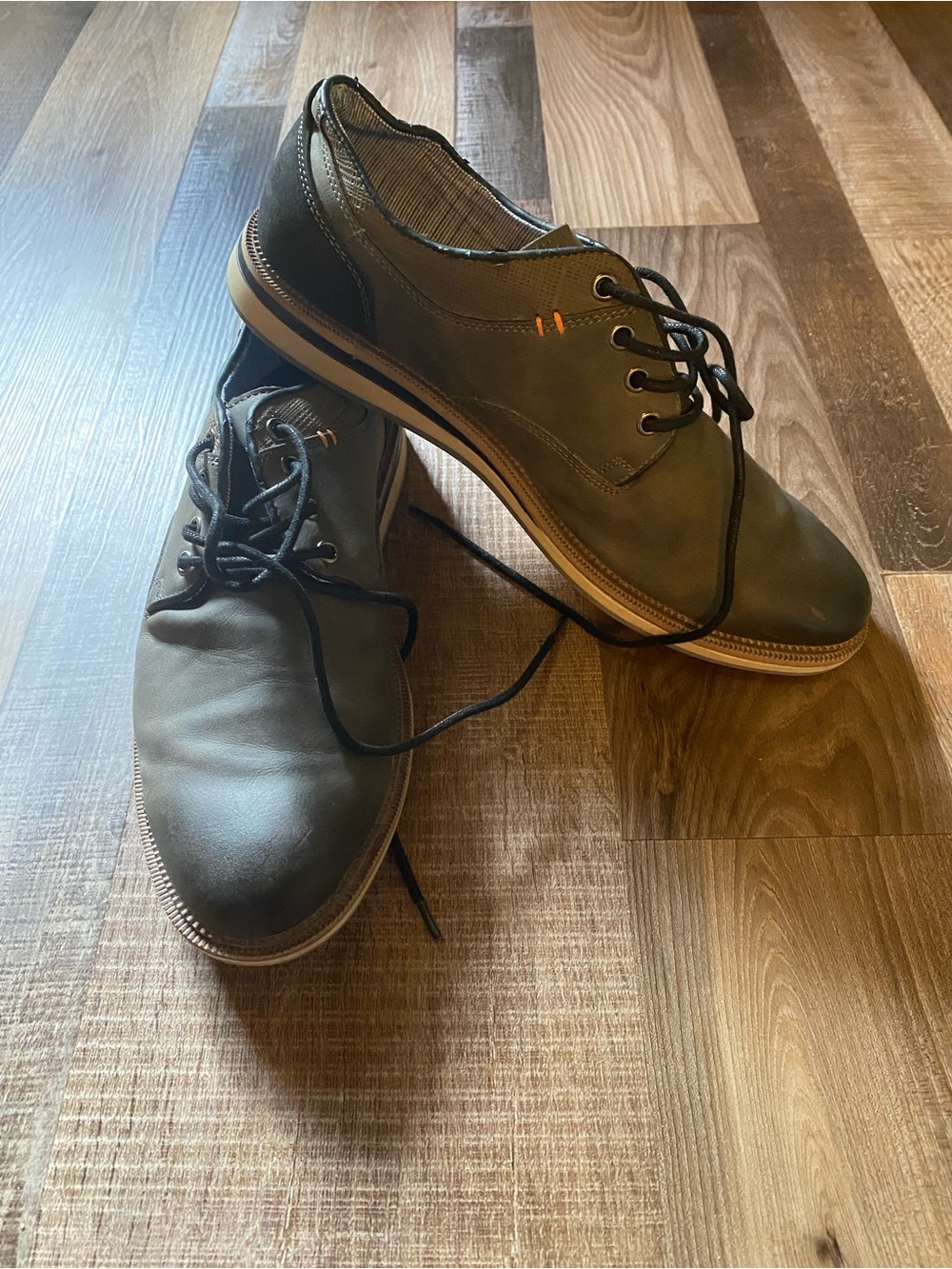 Kohl's Olive Green Men's Lace-Up Oxfords